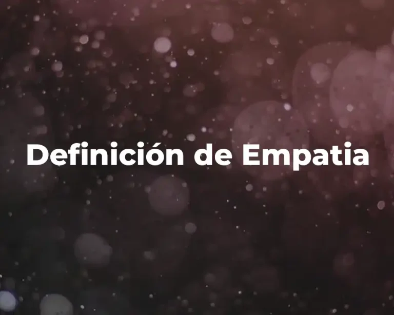 Definición de Empatia