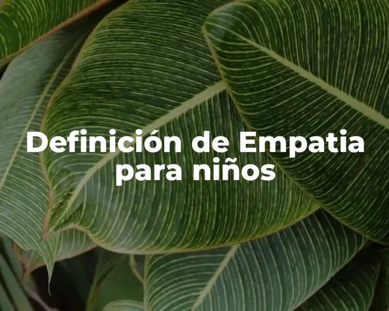 Definición de Empatia para niños