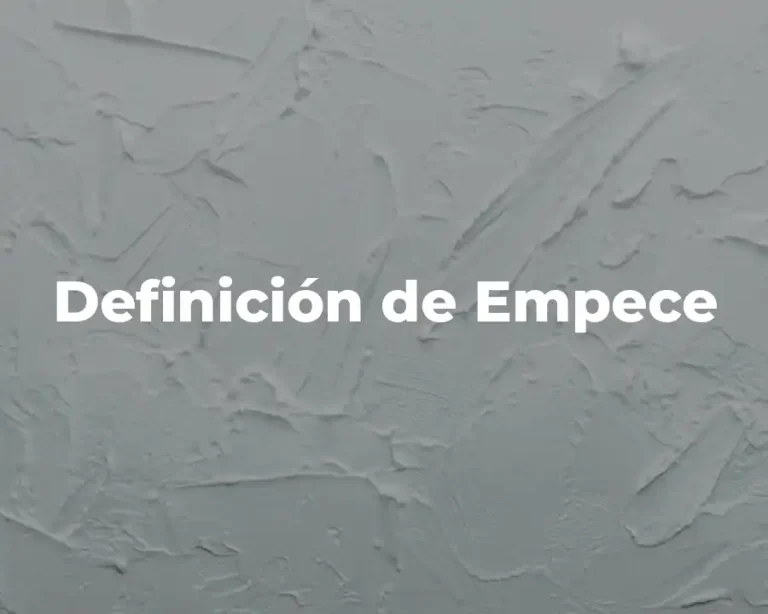 Definición de Empece