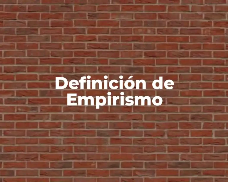 Definición de Empirismo