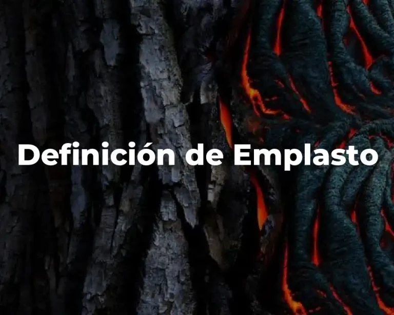 Definición de Emplasto