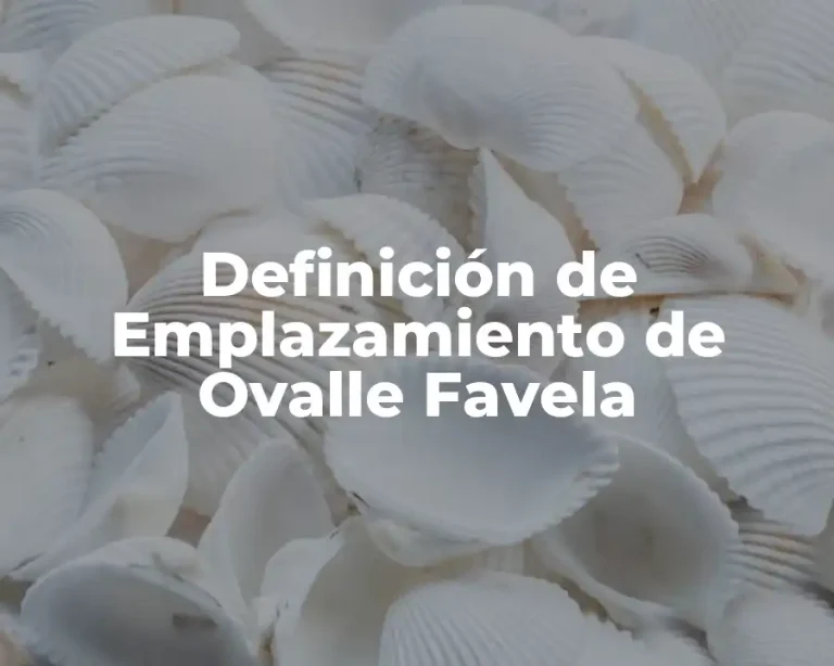 Definición de Emplazamiento de Ovalle Favela