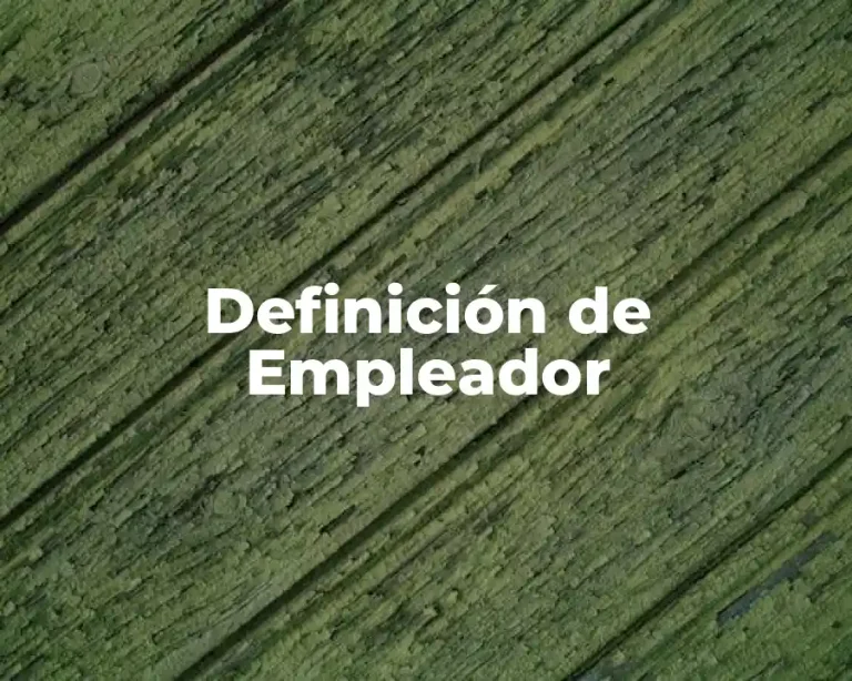 Definición de Empleador