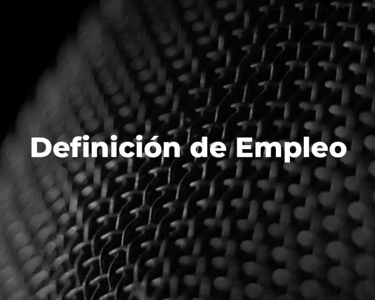 Definición de Empleo