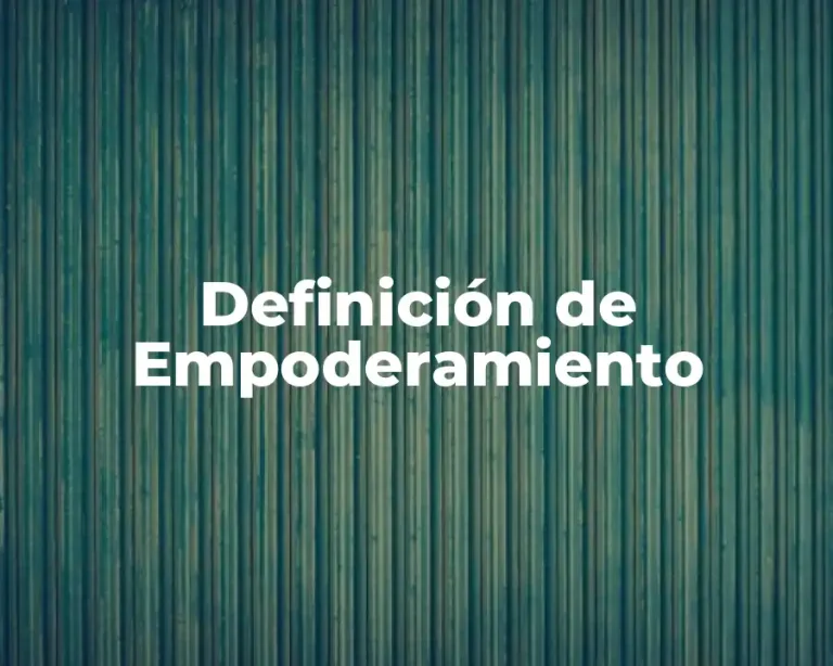 Definición de Empoderamiento
