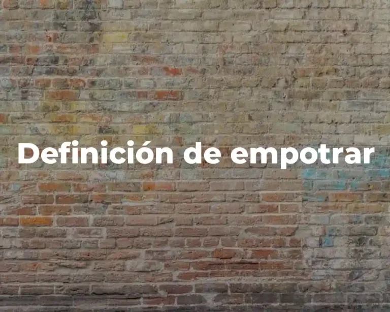 Definición de empotrar