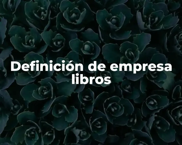 Definición de empresa libros