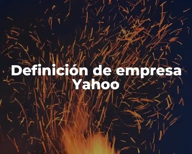 Definición de empresa Yahoo