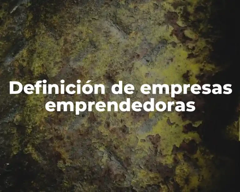 Definición de empresas emprendedoras