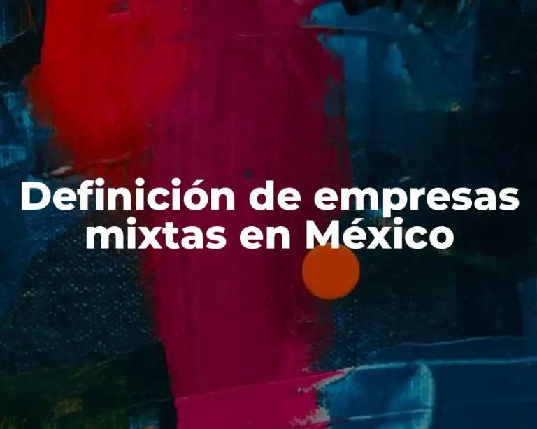 Definición de empresas mixtas en México