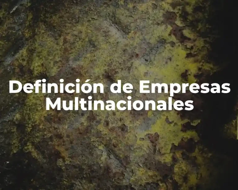 Definición de Empresas Multinacionales