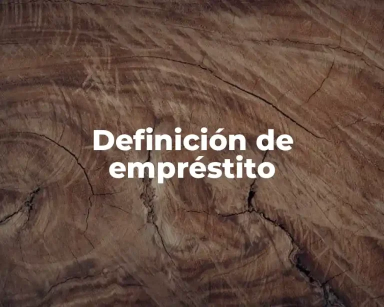 Definición de empréstito