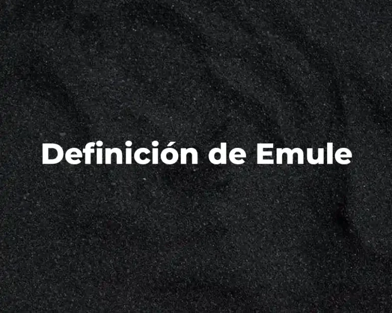 Definición de Emule