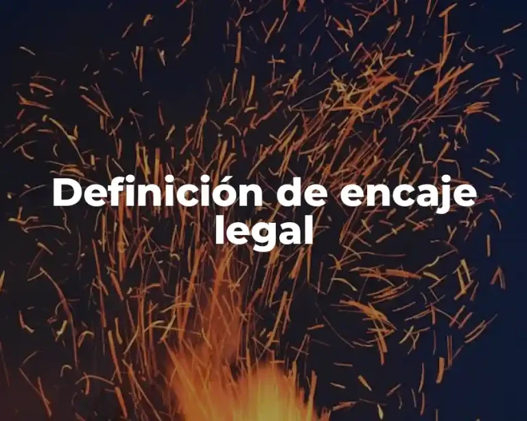 Definición de encaje legal