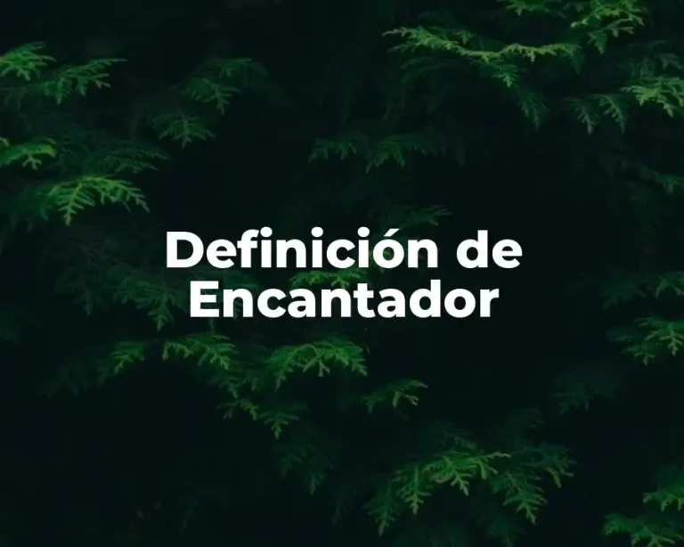 Definición de Encantador
