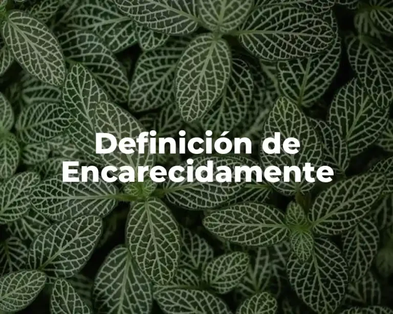 Definición de Encarecidamente