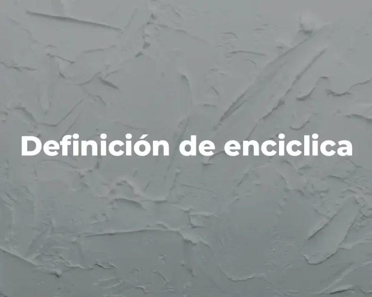 Definición de enciclica