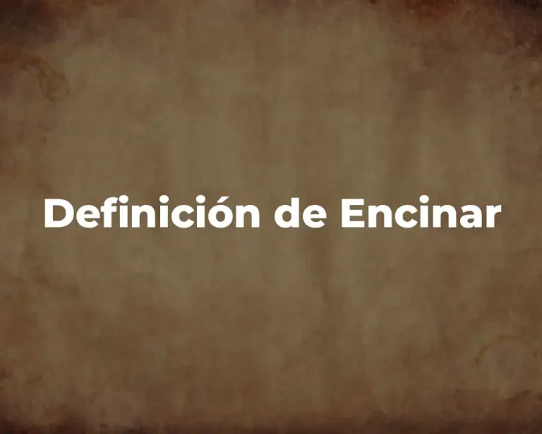 Definición de Encinar