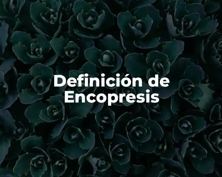 Definición de Encopresis