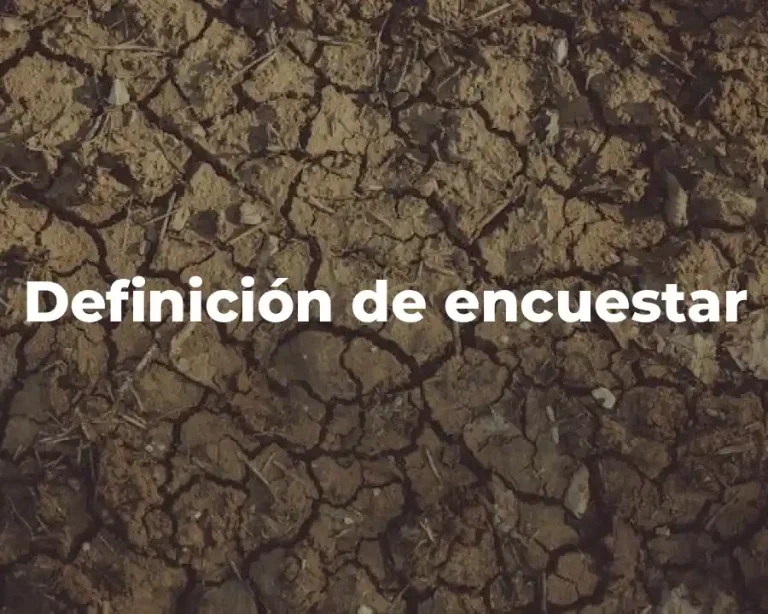 Definición de encuestar