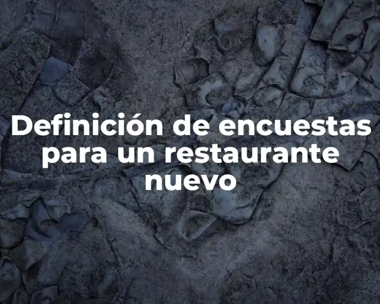 Definición de encuestas para un restaurante nuevo