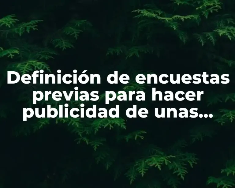 Definición de encuestas previas para hacer publicidad de unas vitaminas