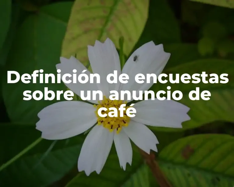 Definición de encuestas sobre un anuncio de café