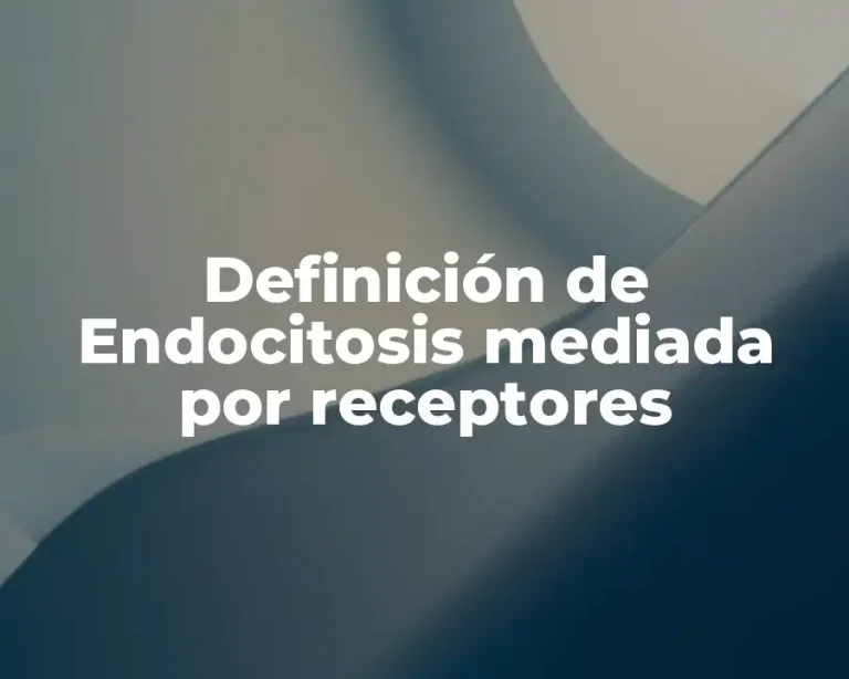 Definición de Endocitosis mediada por receptores
