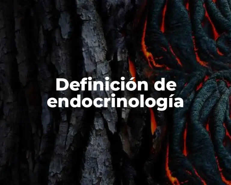 Definición de endocrinología