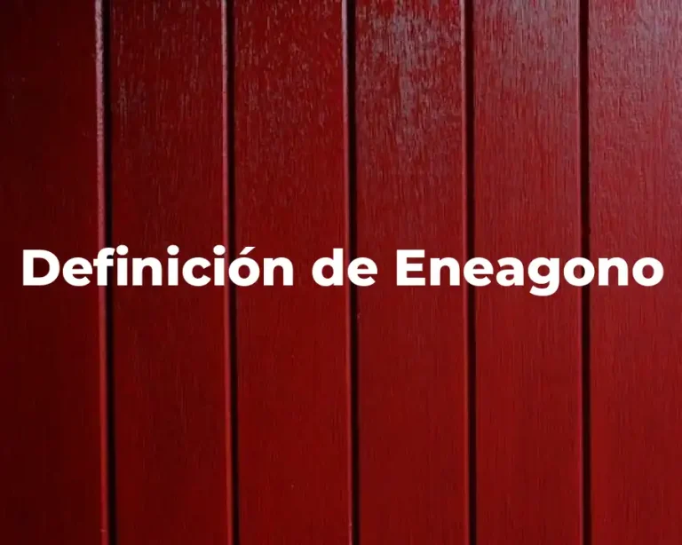 Definición de Eneagono