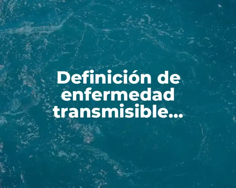 Definición de enfermedad transmisible sexualmente norma