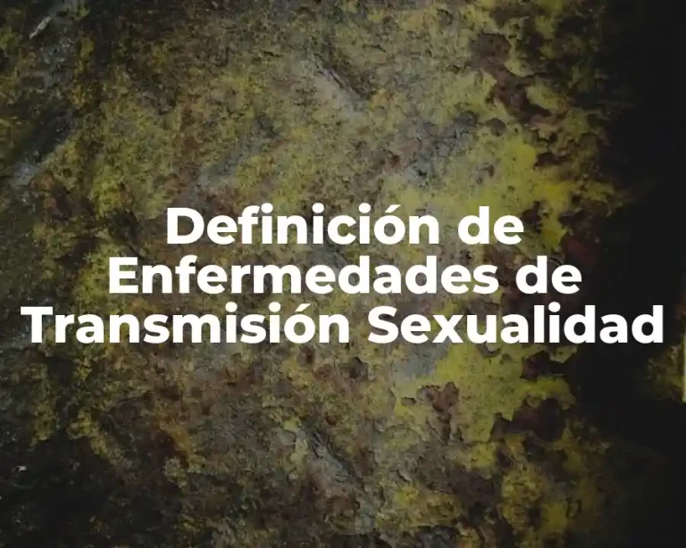 Definición de Enfermedades de Transmisión Sexualidad