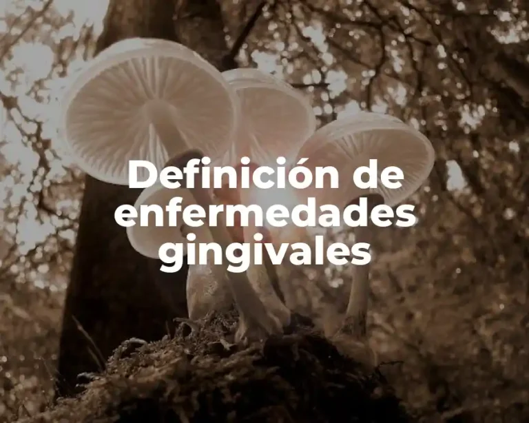 Definición de enfermedades gingivales