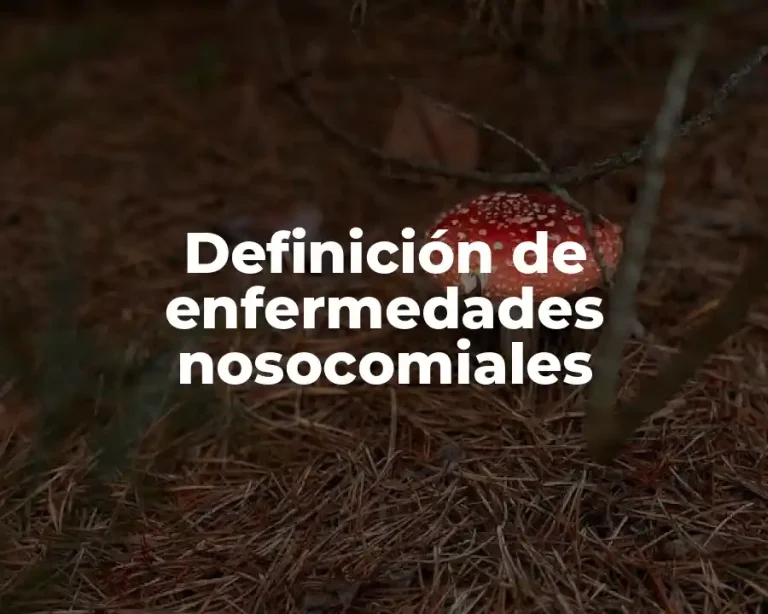 Definición de enfermedades nosocomiales