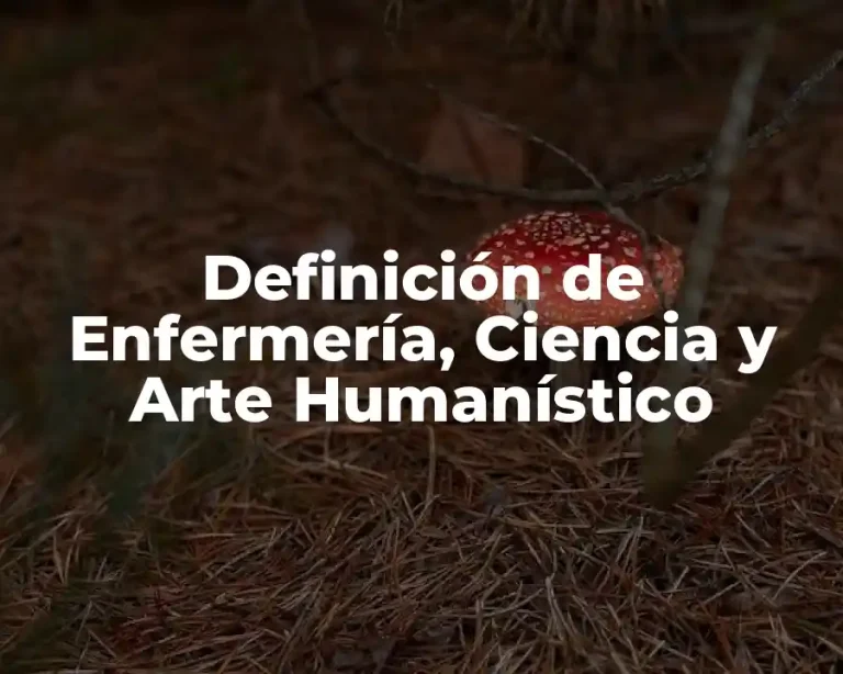 Definición de Enfermería, Ciencia y Arte Humanístico