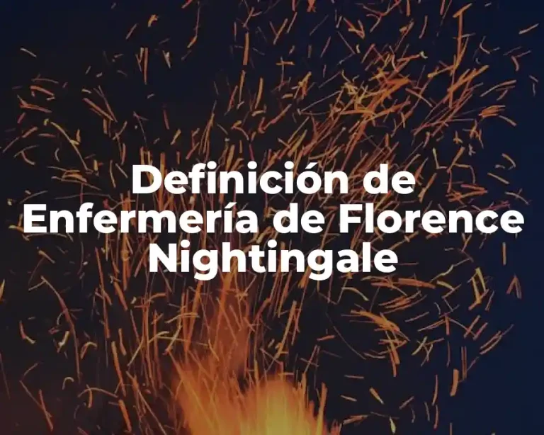 Definición de Enfermería de Florence Nightingale