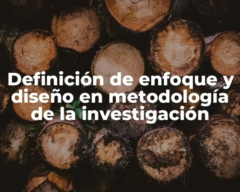 Definición de enfoque y diseño en metodología de la investigación