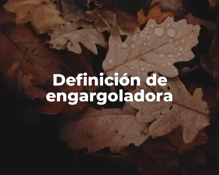 Definición de engargoladora