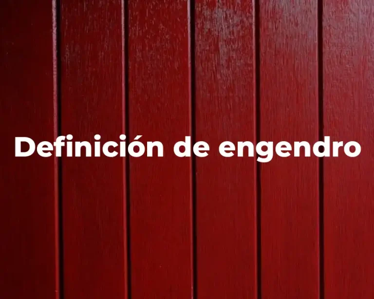 Definición de engendro