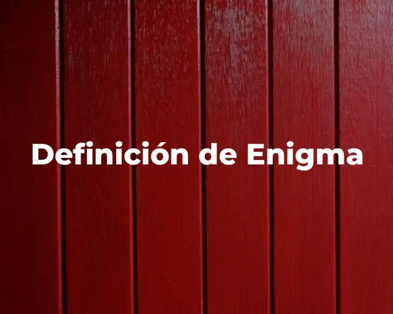 Definición de Enigma