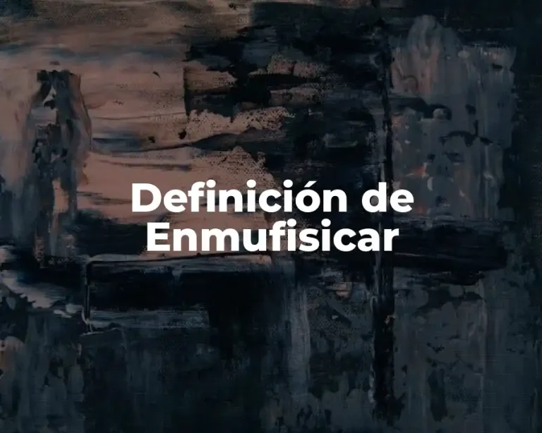 Definición de Enmufisicar
