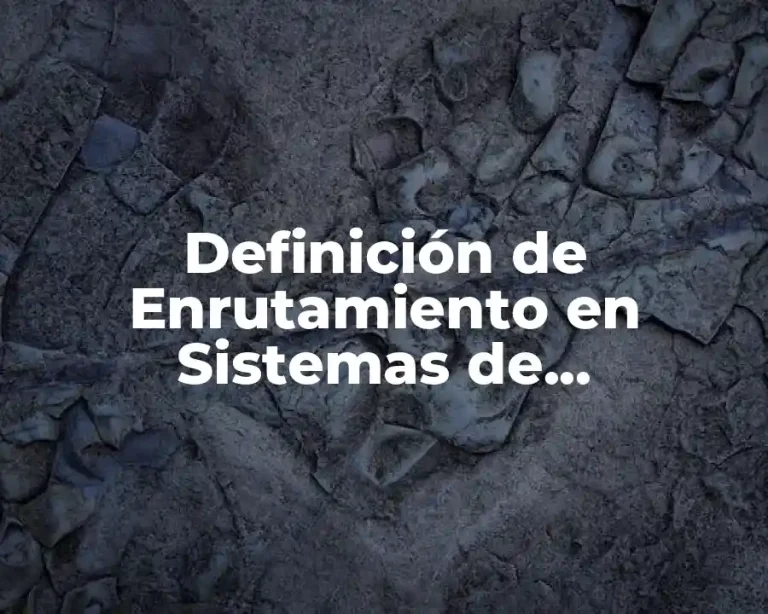 Definición de Enrutamiento en Sistemas de Comunicaciones