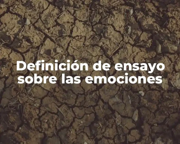Definición de ensayo sobre las emociones