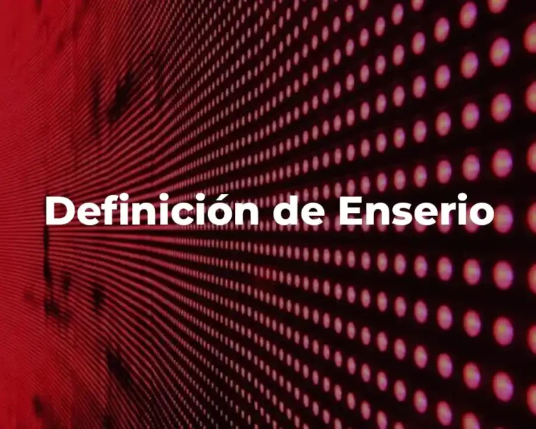 Definición de Enserio