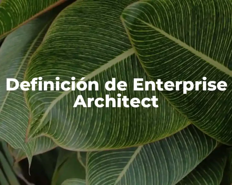 Definición de Enterprise Architect