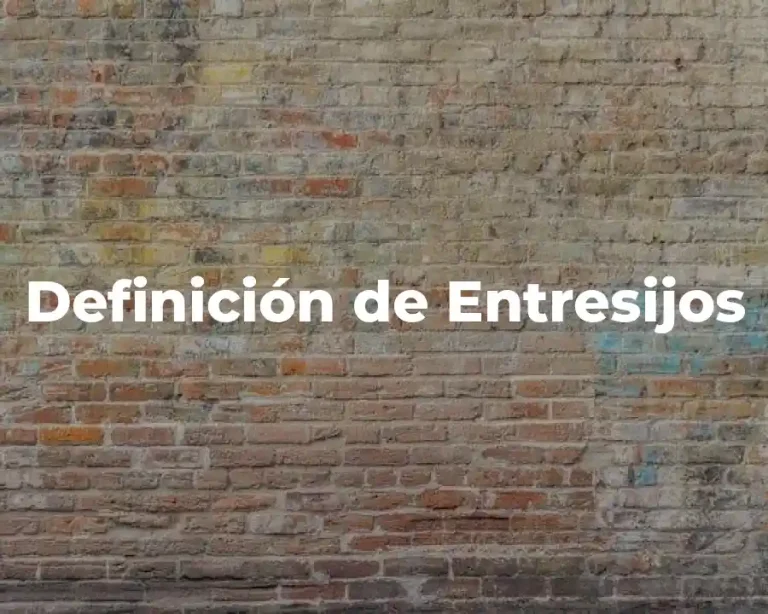 Definición de Entresijos