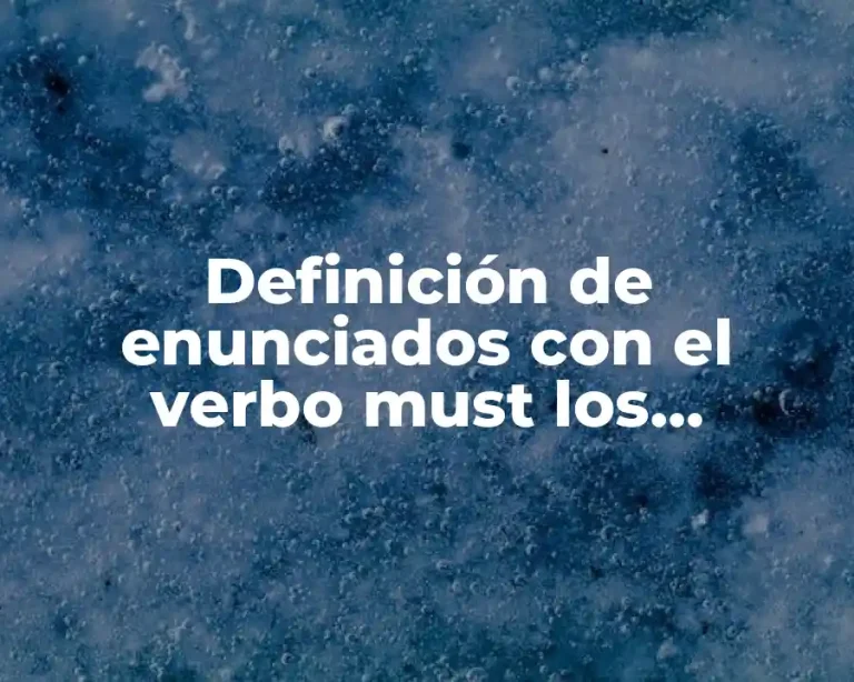 Definición de enunciados con el verbo must los animales
