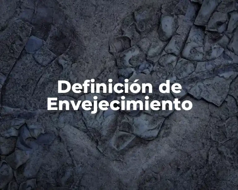 Definición de Envejecimiento