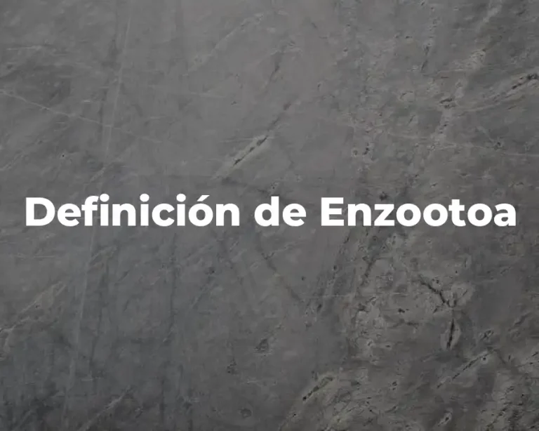 Definición de Enzootoa