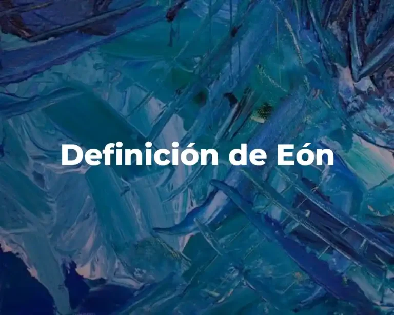 Definición de Eón